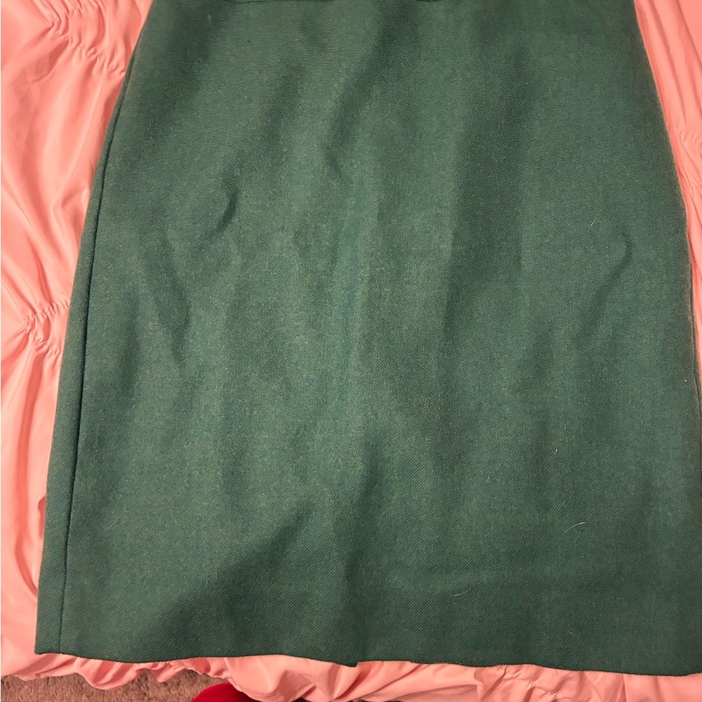 J. Crew Forest Green Pencil Skirt